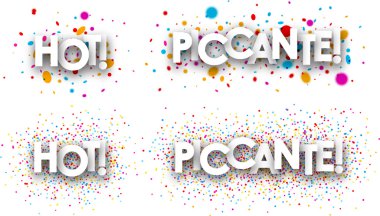 Sıcak kağıt afiş.