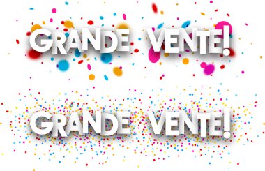 Big sale paper banners.