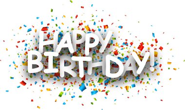 Mutlu yıllar kağıt pankart.