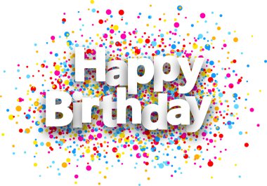 İyi ki doğdun kağıt arka plan.