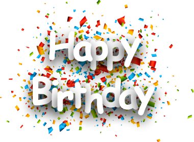 İyi ki doğdun kağıt kartı.