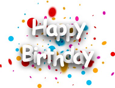 İyi ki doğdun kağıt arka plan.