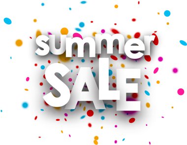 Yaz satış kağıt arka plan.