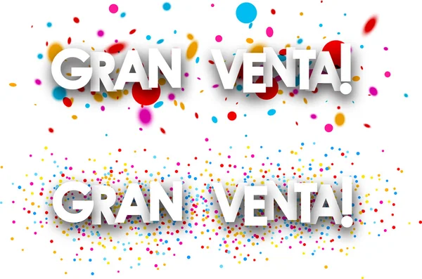 Big sale paper banners.