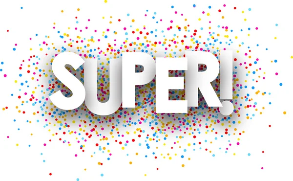 Super paper banner. — Stock Vector