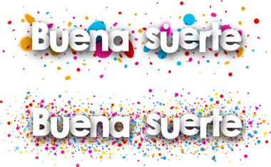 İyi şanslar kağıt afiş