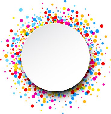 Damla ile yuvarlak arka plan