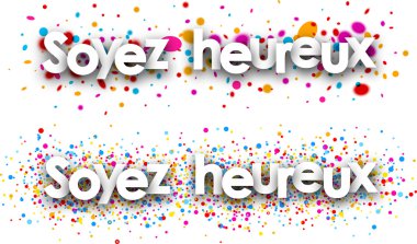 Mutlu kağıt afiş olmak