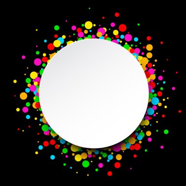 Damla ile yuvarlak arka plan