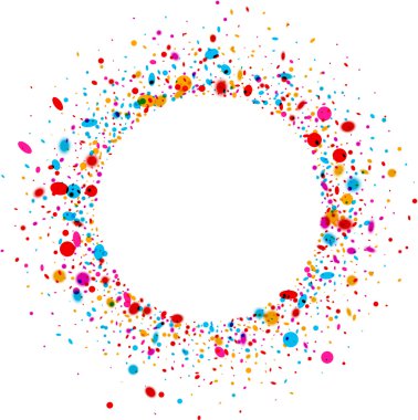 Damla ile yuvarlak arka plan