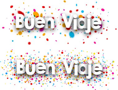 İyi yolculuklar kağıt afiş var