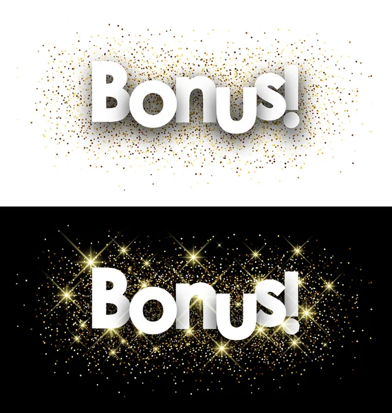 Bonus paper banners — Stock Vector