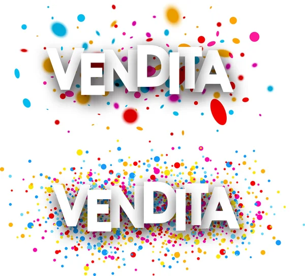 Venta banners de papel — Vector de stock