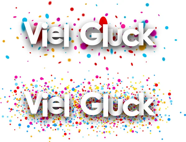 Banner aus Glückspapier — Stockvektor