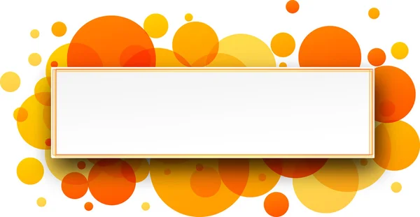 Runda orange banner — Stock vektor