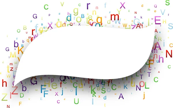 Фігурне тло з літерами — стоковий вектор