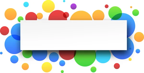 Banner de color abstracto — Vector de stock