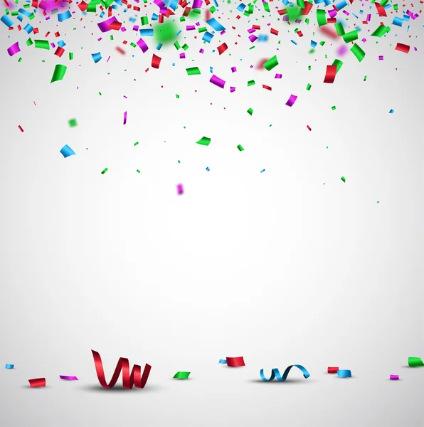 Fond festif avec confettis — Image vectorielle
