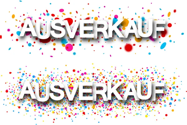 Verkauf Papierbanner — Stockvektor