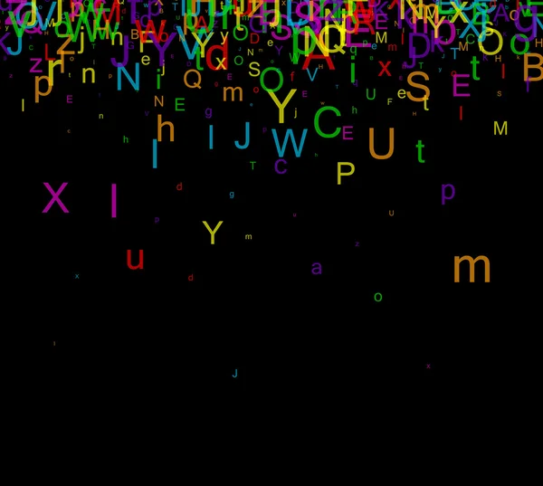 Фон с цветными буквами — стоковый вектор