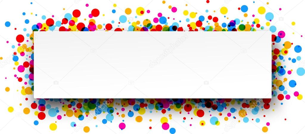 Banner with color drops Stock Vector by Maxborovkov 110203360