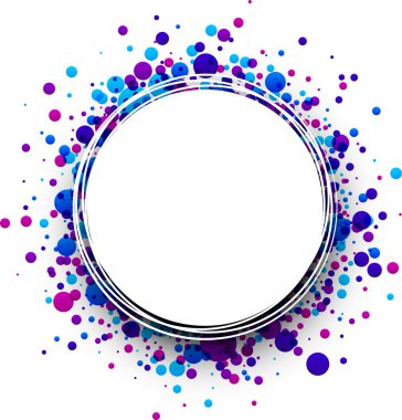 Damla ile yuvarlak arka plan