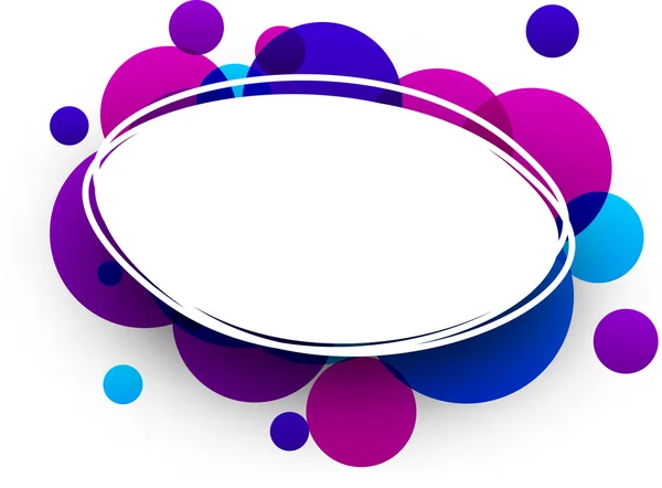 Blue and purple oval background — Stock Vector