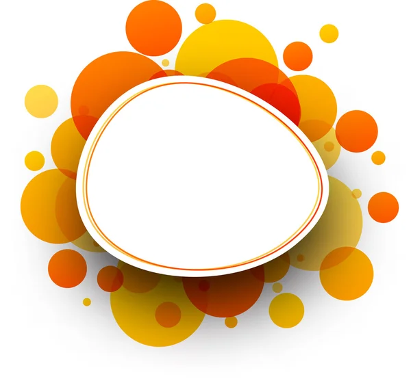 Round orange background — Stock Vector