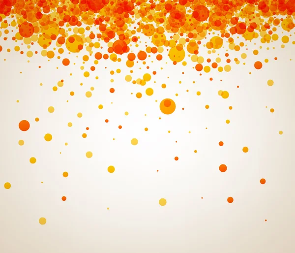 Bakgrund med orange droppar — Stock vektor