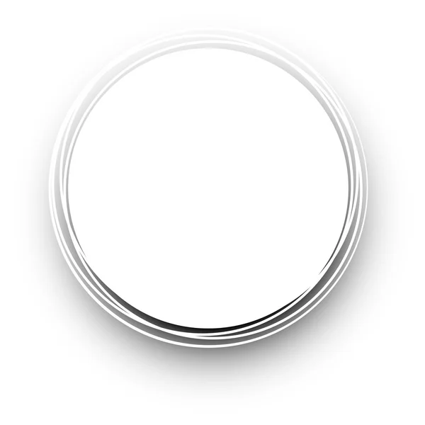 Biały okrągły — Wektor stockowy