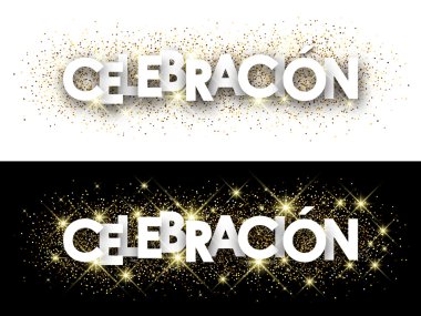 Kutlama kağıt afiş.