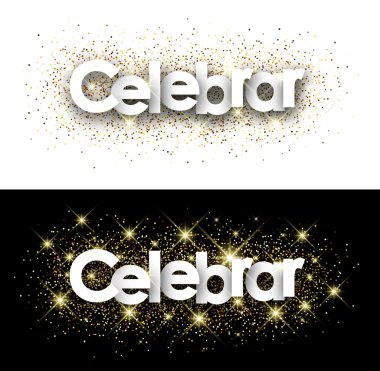 Kutlama kağıt ilanı.