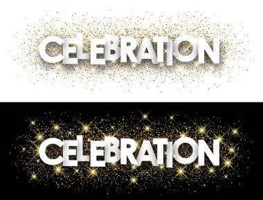 Kutlama kağıt afiş.