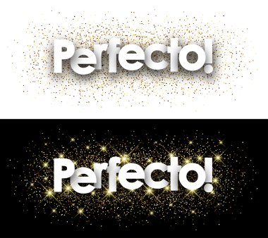 Mükemmel kağıt afiş.