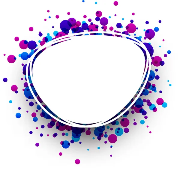 Fundo oval azul e roxo . —  Vetores de Stock