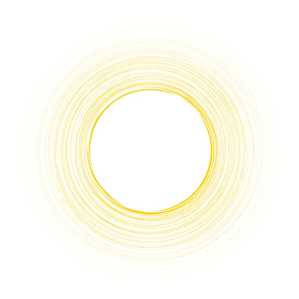 Желтый круглый фон . — стоковый вектор