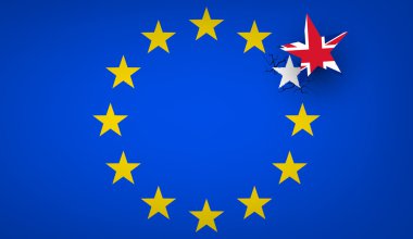 Brexit arka plan bayrak ile.