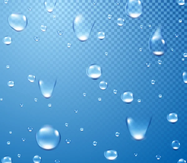 Fondo con gotas de agua. — Vector de stock