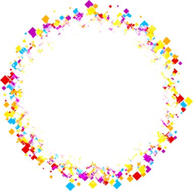 Yuvarlak arka plan rengi rhombs ile.