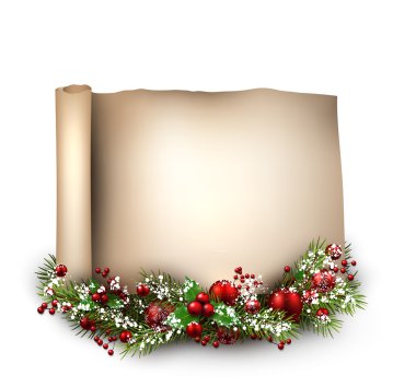 Neşeli Noel kaydırma arka plan.