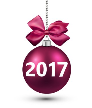 2017 yeni yıl 3d kartı.