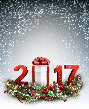 kar taneleri ve 2017 yeni yıl 