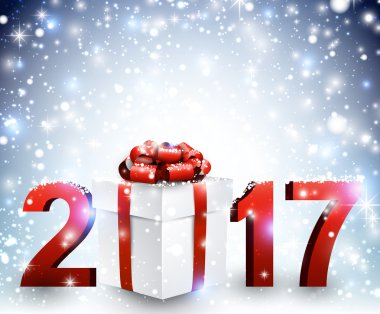 kar taneleri ve 2017 yeni yıl 