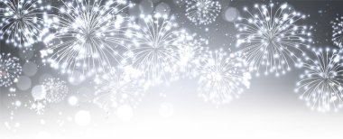 New Year and fireworks clipart