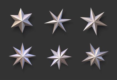 Koyu gri arkaplanda izole edilmiş bronz yıldızlar. Vektör tatil illüstrasyonu.