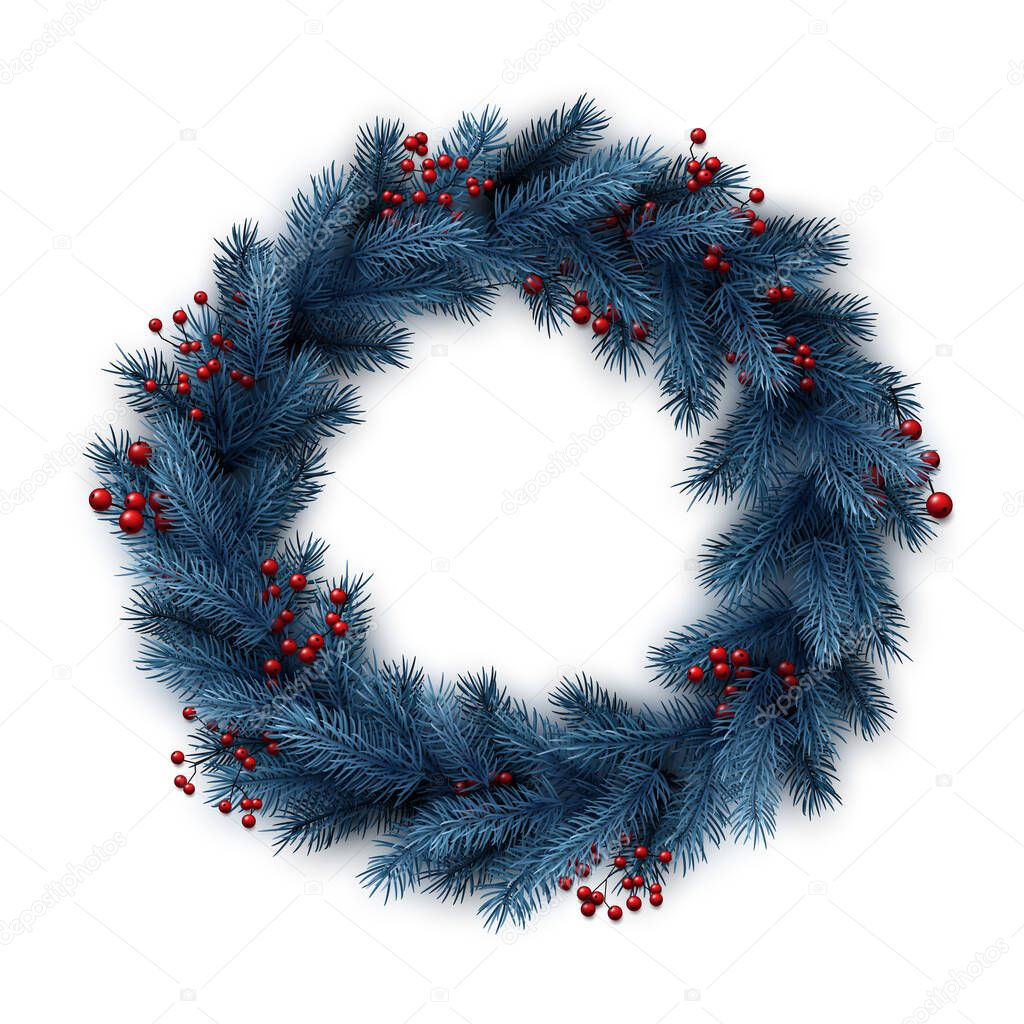 Winter christmas decoration for cards, flyers, banners, posters. Vector illustration.