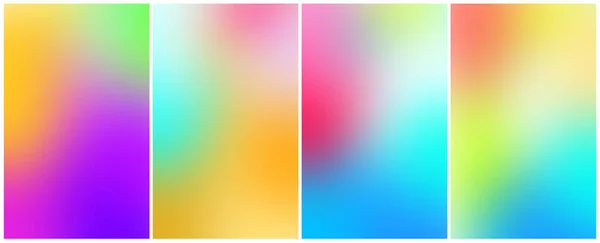 Eine Reihe Von Verschwommenen Farbverläufen Designvorlage Für Web Mobile Anwendungen — Stockvektor