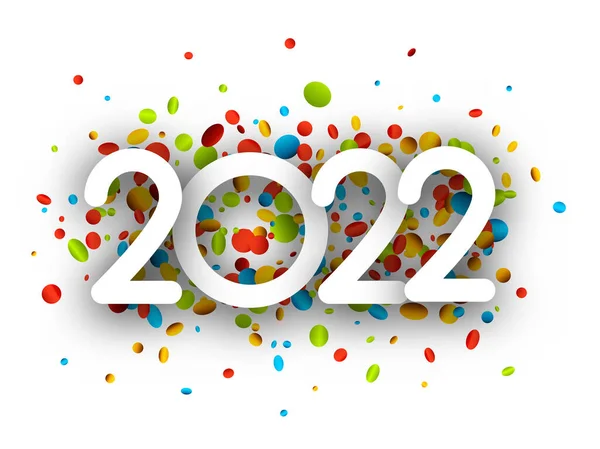 2022 백지사인 색깔의 축제의 — 스톡 벡터