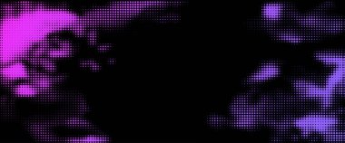 Soyut menekşe yarım ton noktalı leke. Vektör illüstrasyonu.