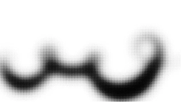 Абстрактний Чорний Напівтоновий Точковий Хвилястий Текстур Векторні Ілюстрації — стоковий вектор